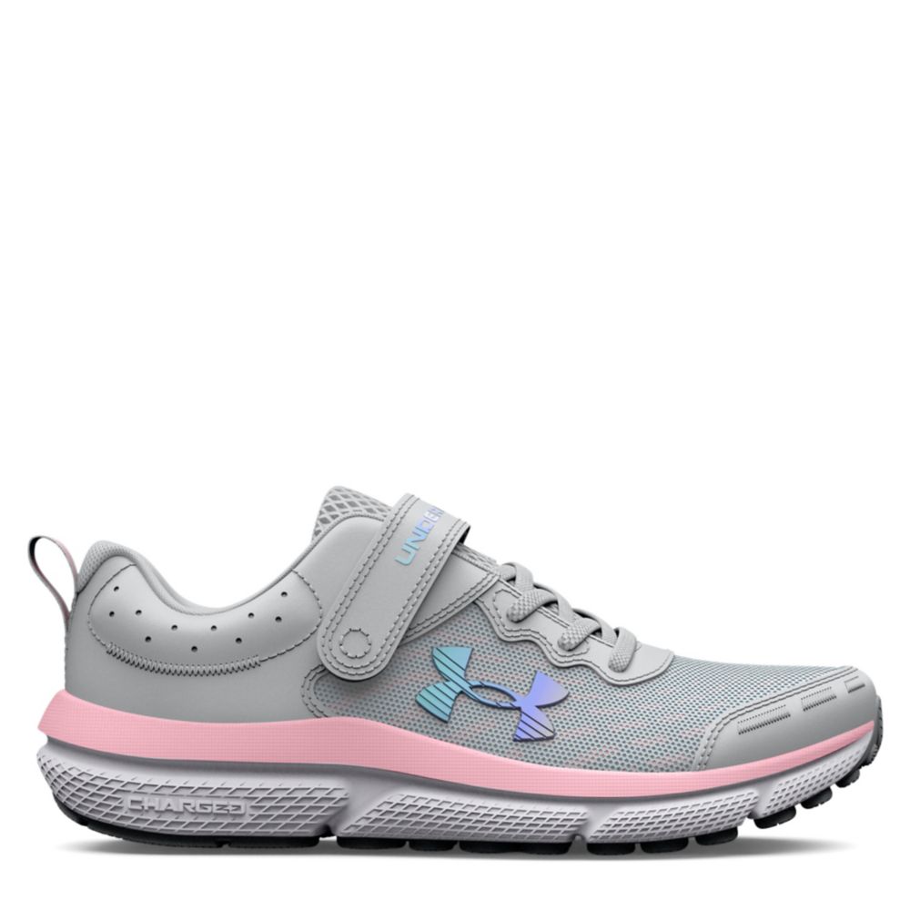 UNDER ARMOUR GIRLS LITTLE KID ASSERT 10 SNEAKER GREY