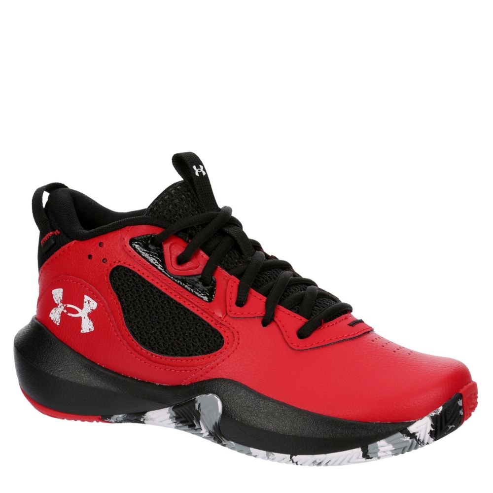 Red basketball shoes store youth