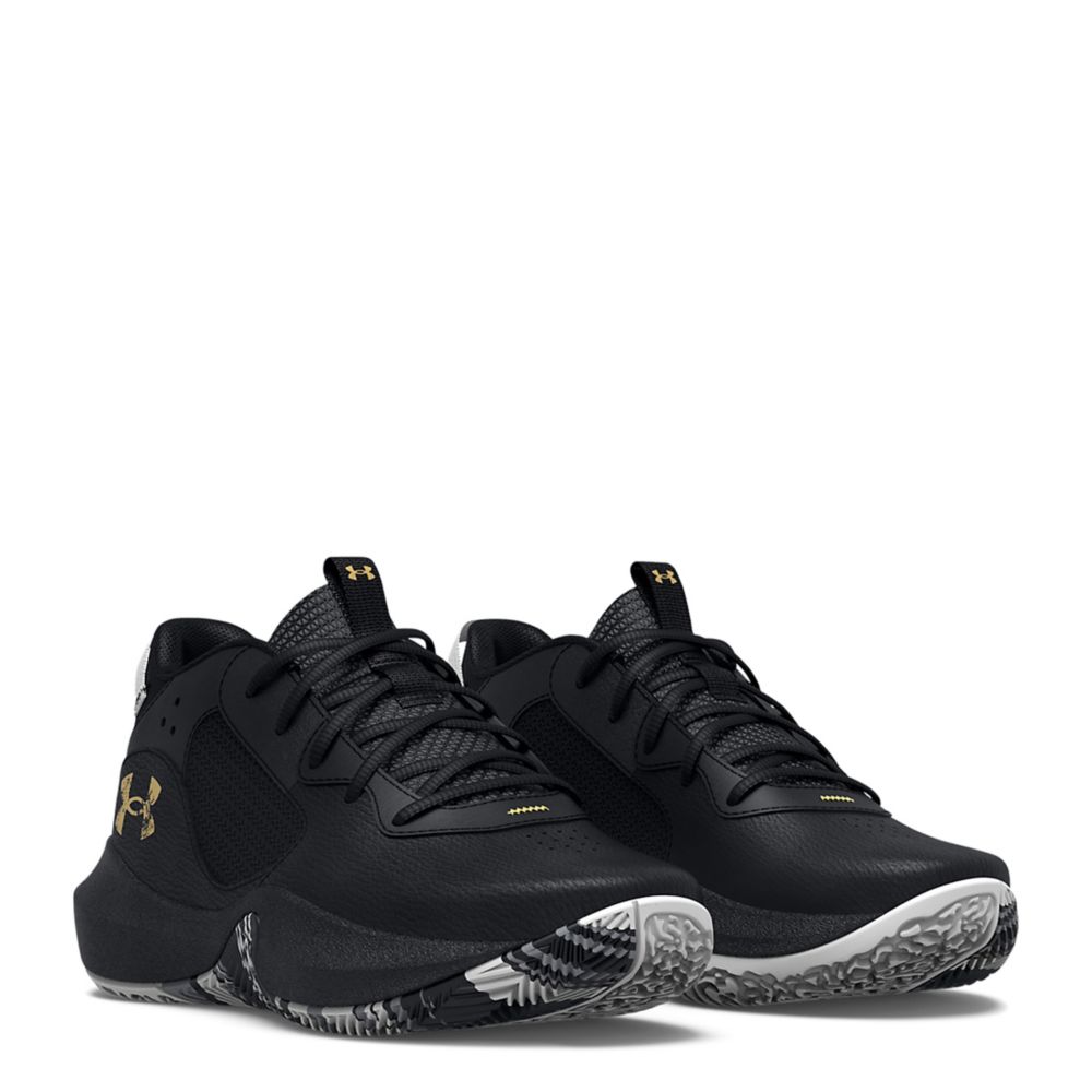 Under armour 2024 boys black shoes