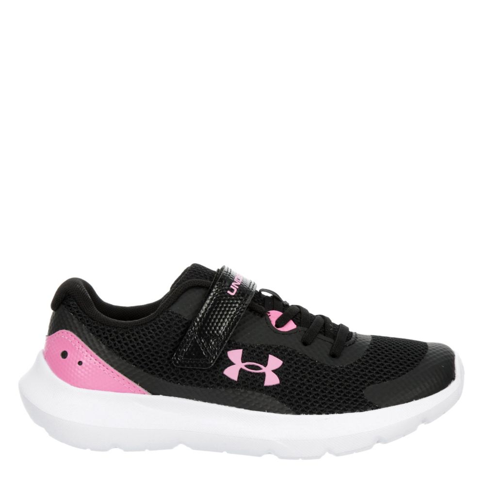 Pink Girls Little Kid Surge 3 Sneaker, Under Armour