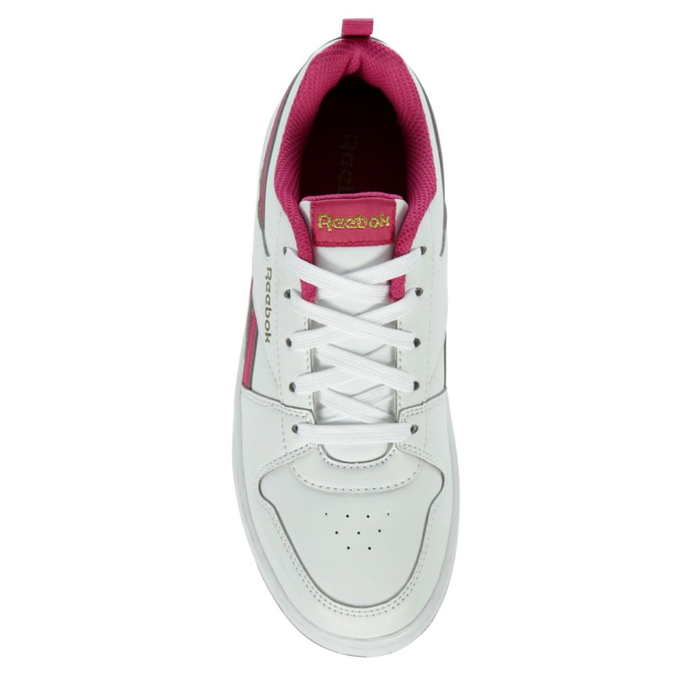  Reebok Girls Royal Prime 2.0 Sneaker, White/Semi Proud  Pink/Gold Metallic, 11.5 Little Kid