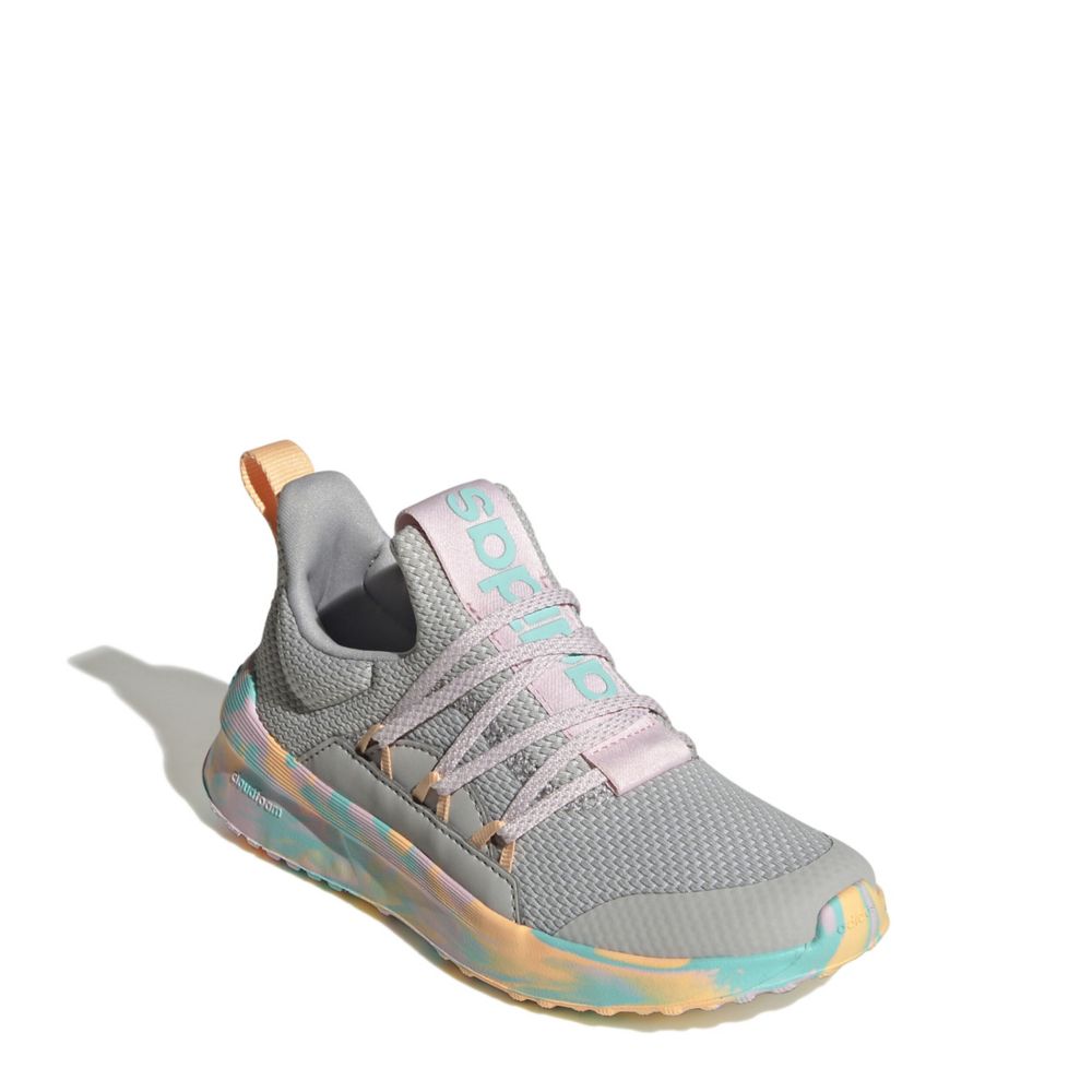 Grey Adidas Girls Little-big Kid Lite Racer Adapt 5 Slip On Sneaker ...