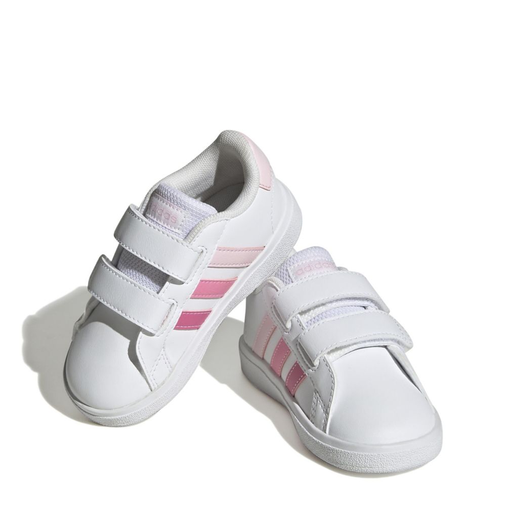White Adidas Girls Infant And Toddler Grand Court 2.0 Sneaker | Athletic & Sneakers | Rack Shoes