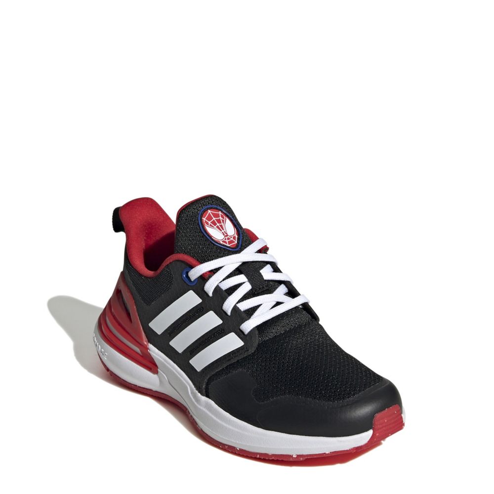 Black Adidas Boys Rapida Sport Spiderman Sneaker | Athletic u0026 Sneakers |  Rack Room Shoes