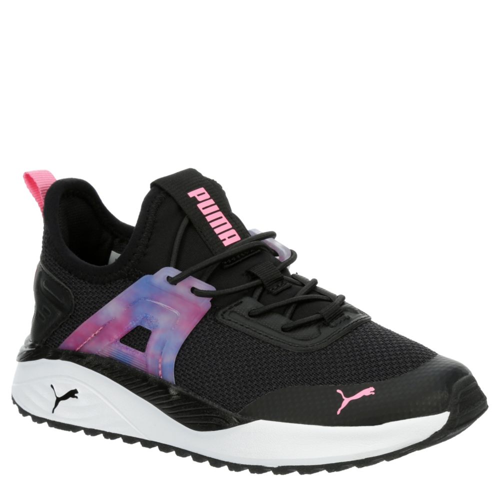 GIRLS LITTLE KID PACER 23 WATER CLOUD SNEAKER BLACK