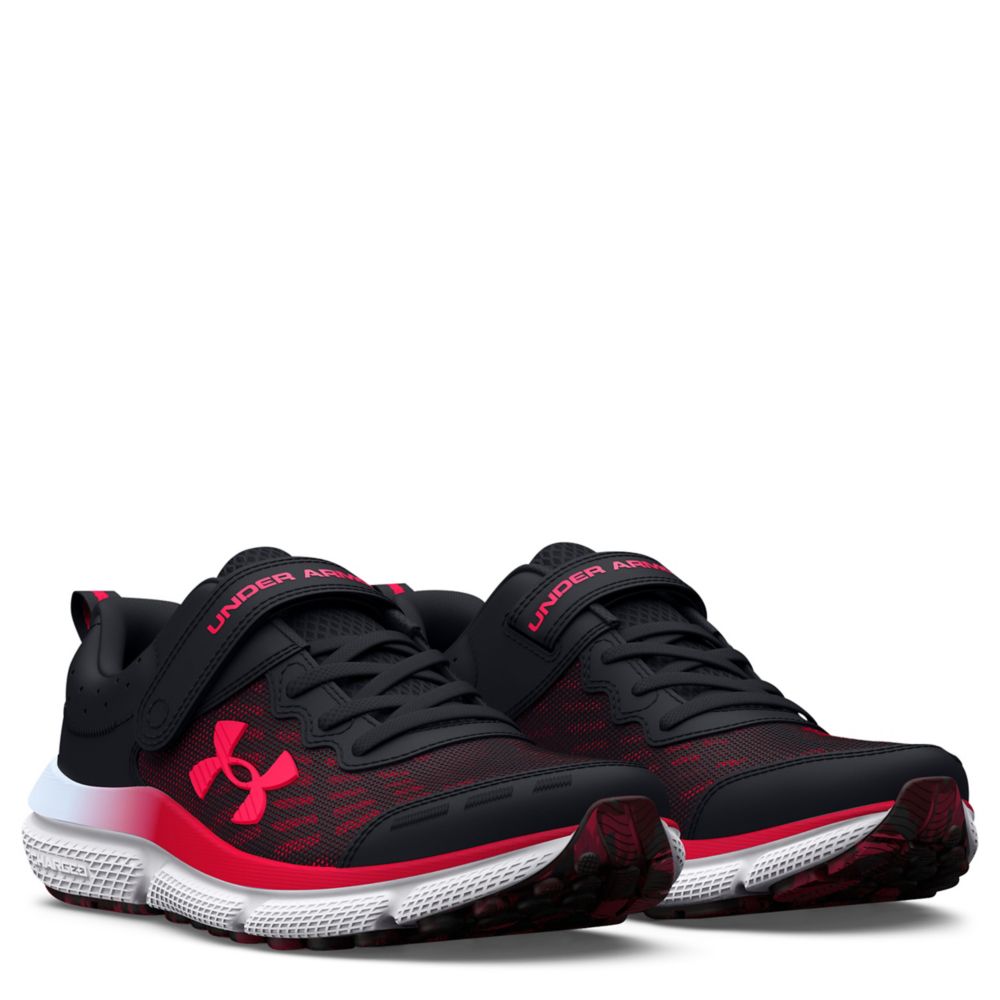 Under Armour - ASSERT 10 AC RUNNING SHOES (Black/red) – tiny humans & co.