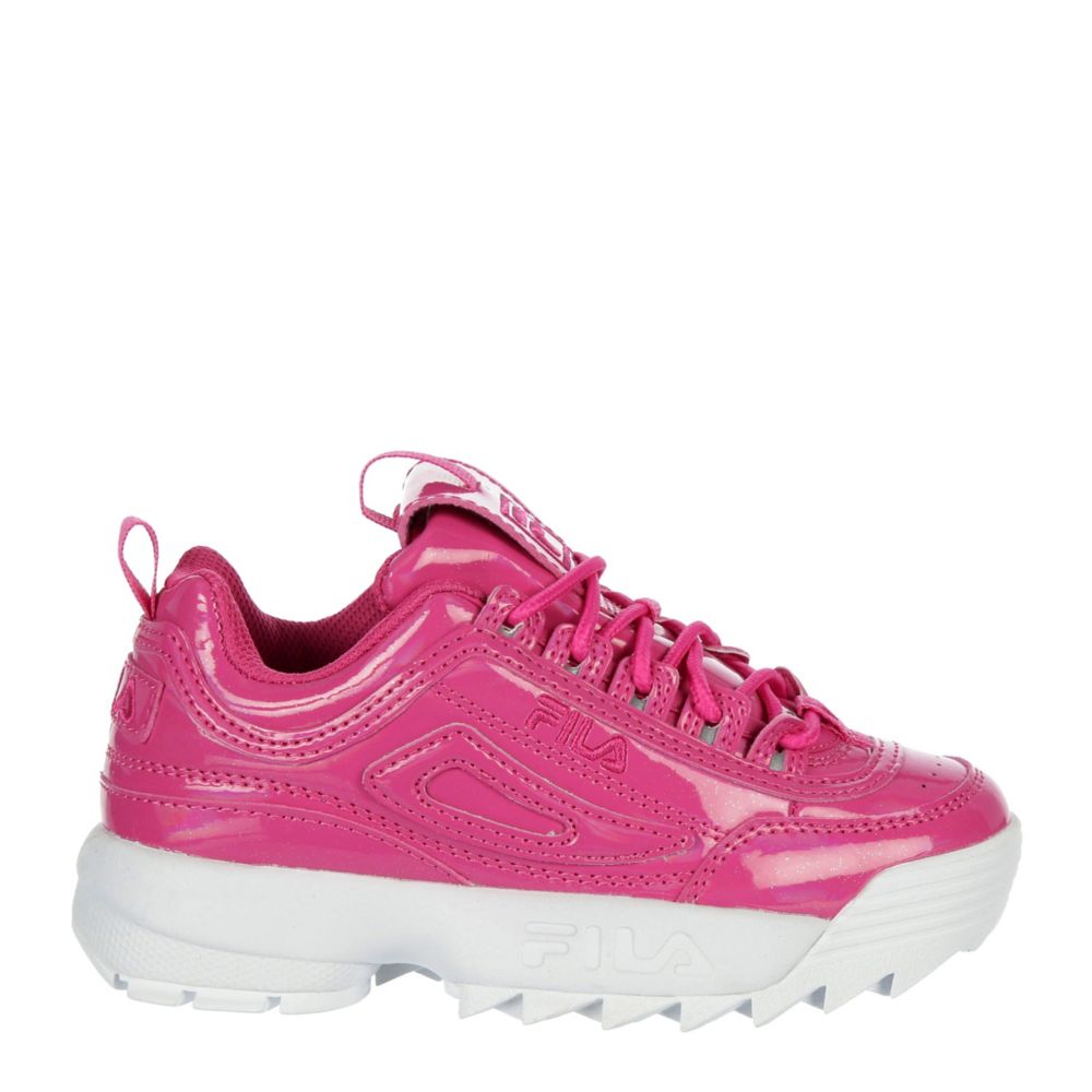 Pink fila disruptor clearance trainers