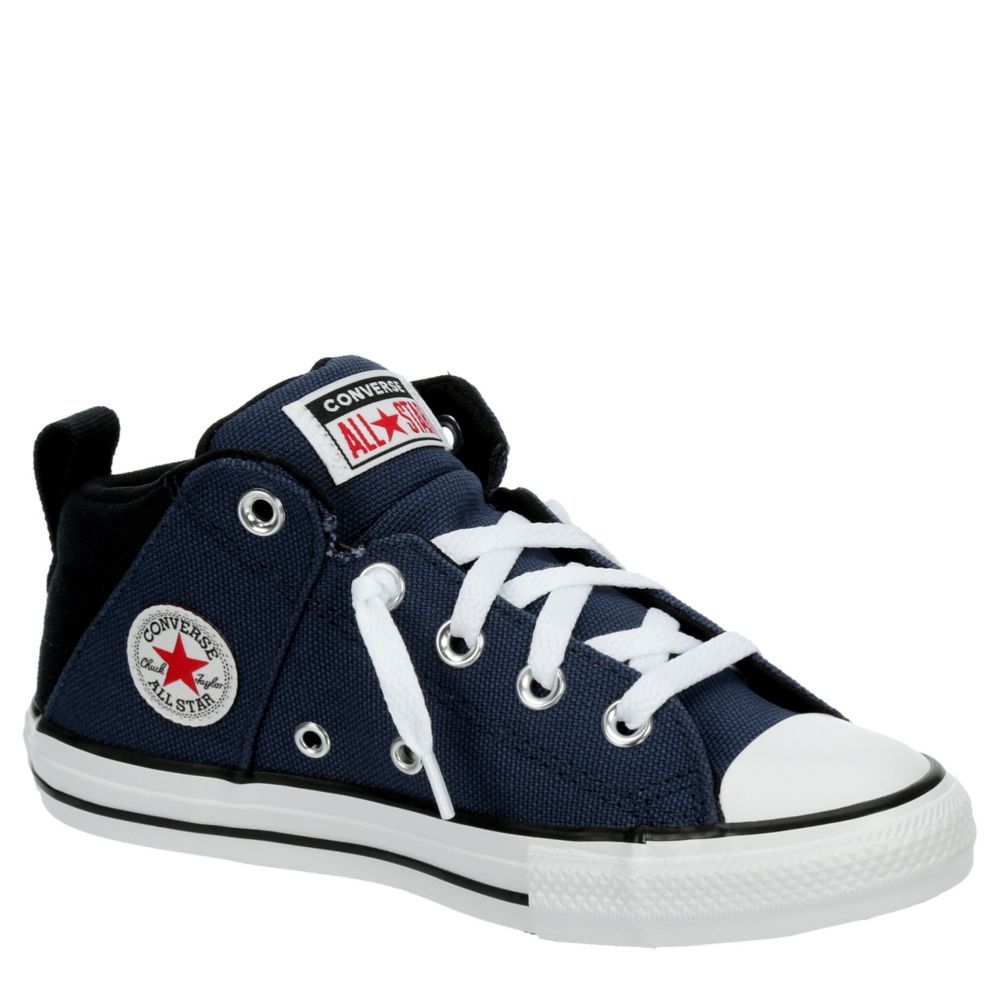 momentum Tvunget kompakt Navy Converse Boys Chuck Taylor All Star Axel Sport Mid Sneaker | Athletic  & Sneakers | Rack Room Shoes