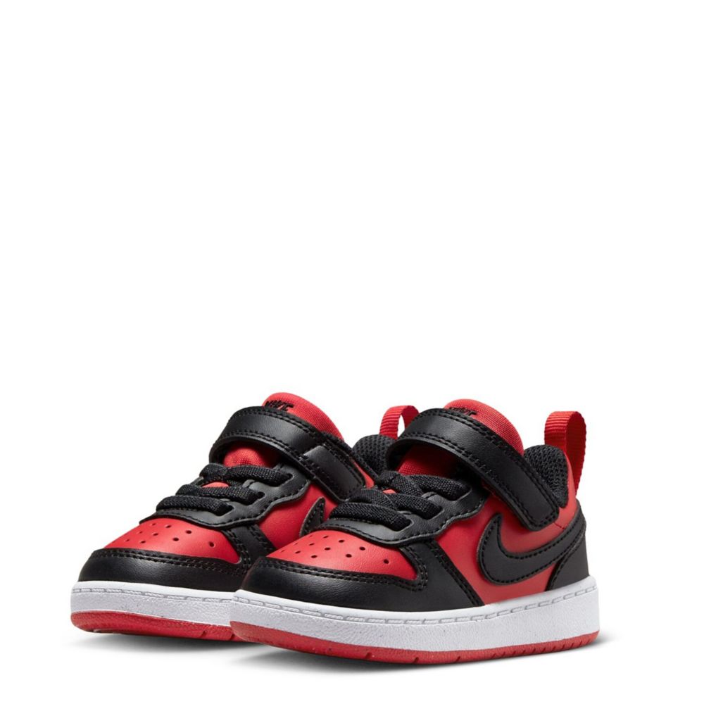 Red nike cheap velcro shoes