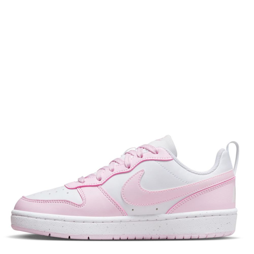 Nike Older Girls Court Borough Low Recraft Trainers - White/Green - Size 5 Older