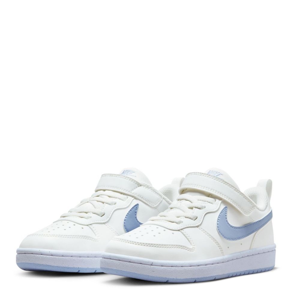 Nike Older Girls Court Borough Low Recraft Trainers - White/Green - Size 5 Older