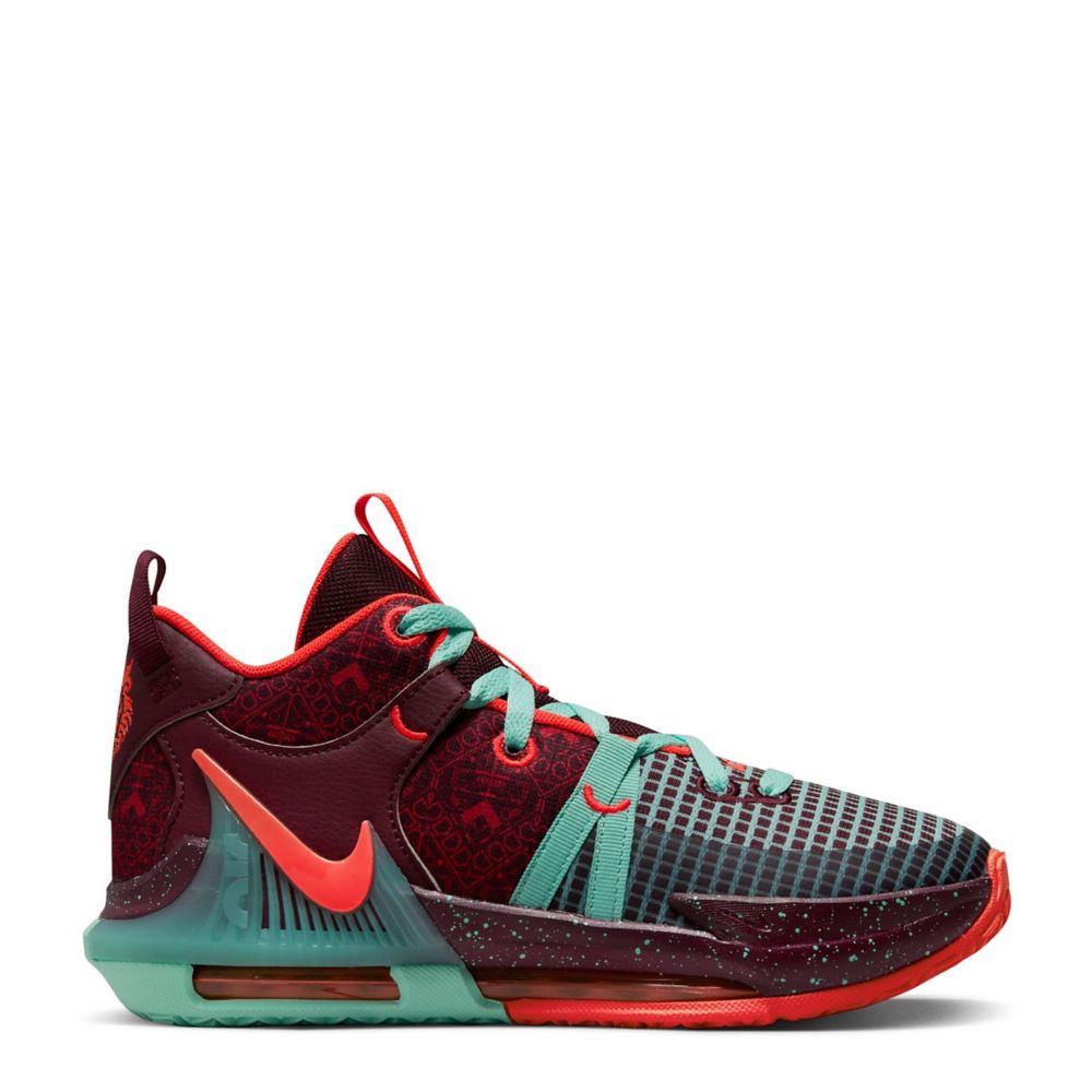 Best Green And Red Nike Lebron James Basketball Shoe for sale in