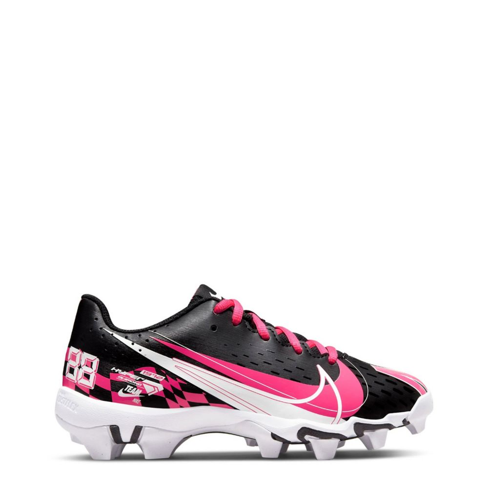 GIRLS HYPERDIAMOND 4 KEYSTONE SOFTBALL CLEAT BLACK