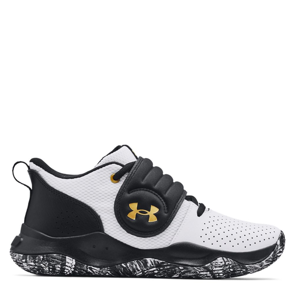 White Boys Big Kid Zone Bb 2.0 Basketball Shoe, Under Armour