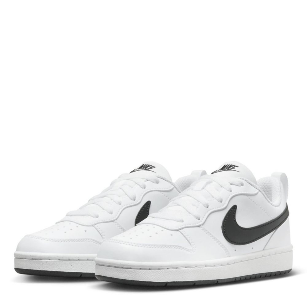 White Nike Boys Big Kid Court Borough Low Recraft Sneaker | Athletic ...