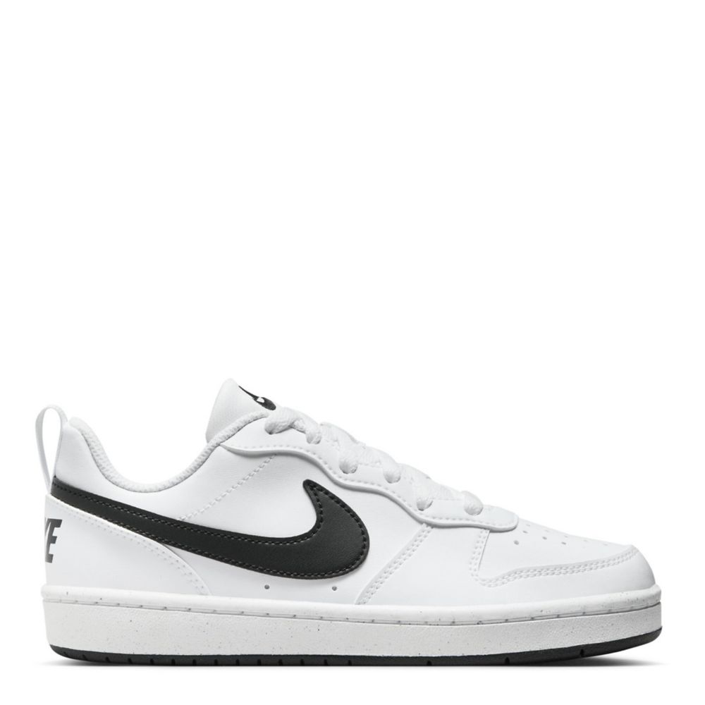 White Boys Big Kid Court Borough Low Recraft Sneaker | Nike | Rack Room ...