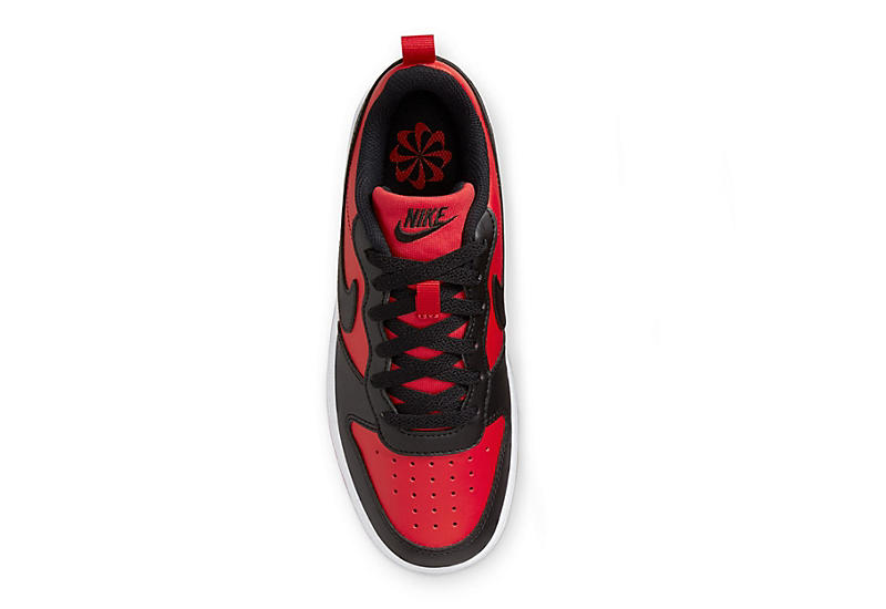 Red Boys Big Kid Court Borough Low Recraft Sneaker | Nike | Rack Room Shoes