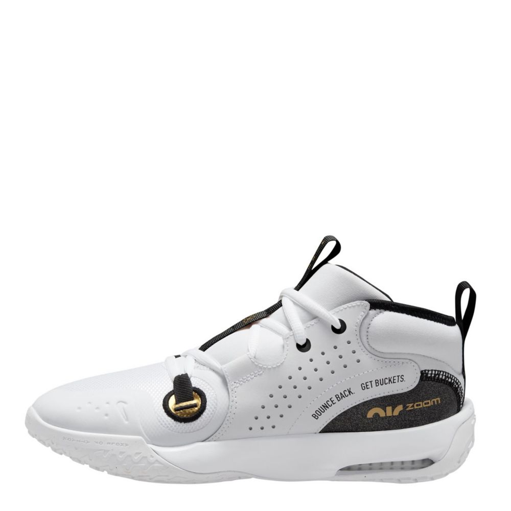 Gold Nike Boys Big Kid Air Zoom Crossover Basketball Shoe Rack Room Shoes