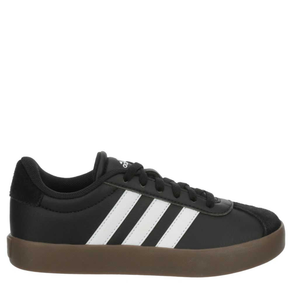 ADIDAS BOYS LITTLE BIG KID VL COURT 3.0 SNEAKER BLACK