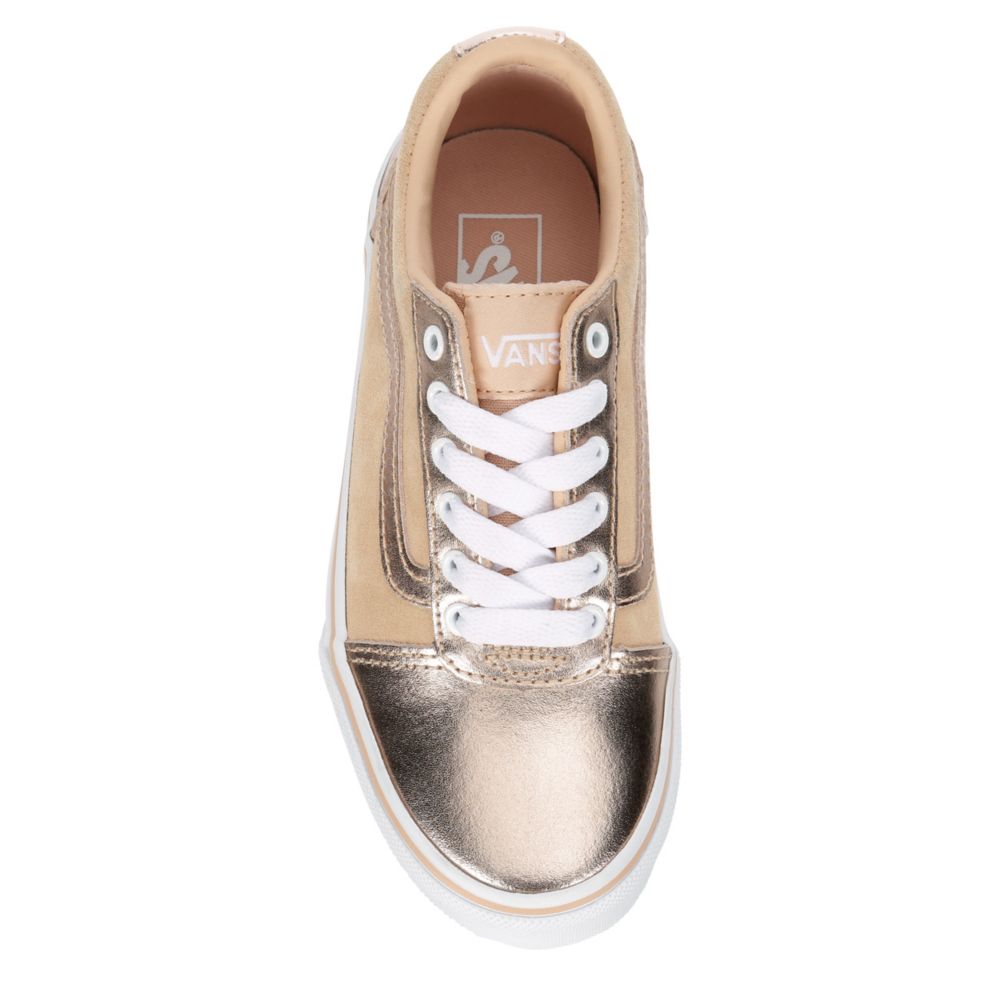 Rose Gold Girls Little big Kid Ward Sneaker Vans Rack Room Shoes