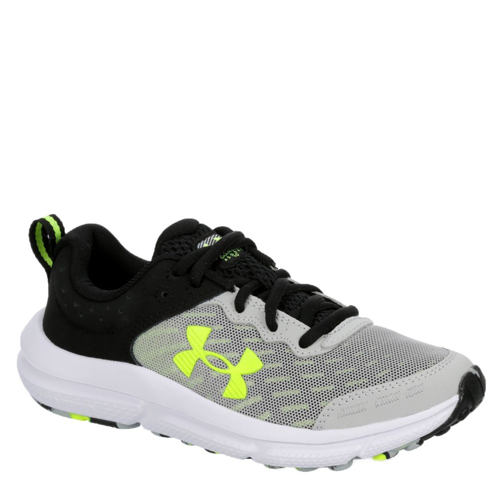 Under Armour Boys Big Kid Assert 10 Sneaker Running Sneakers - Grey Size 7M