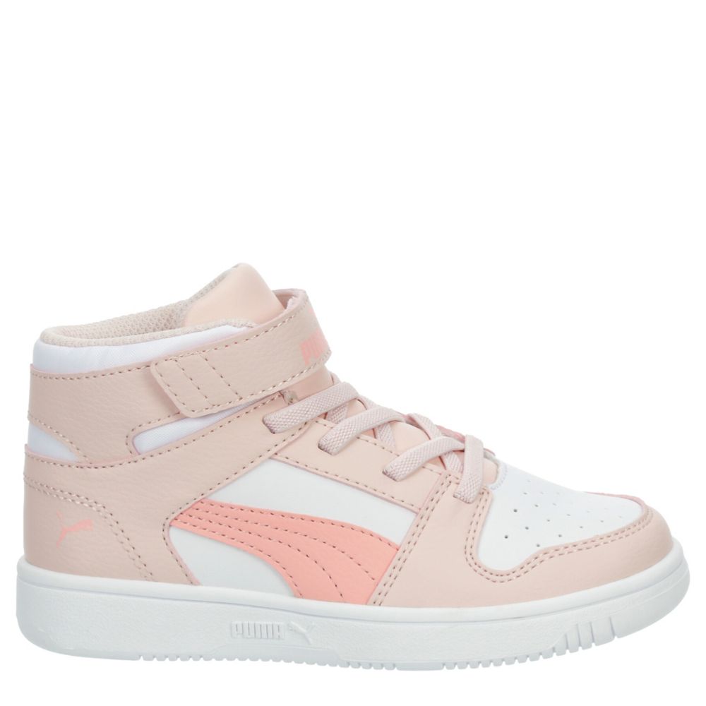 PUMA GIRLS LITTLE KID REBOUND LAYUP SNEAKER - WHITE
