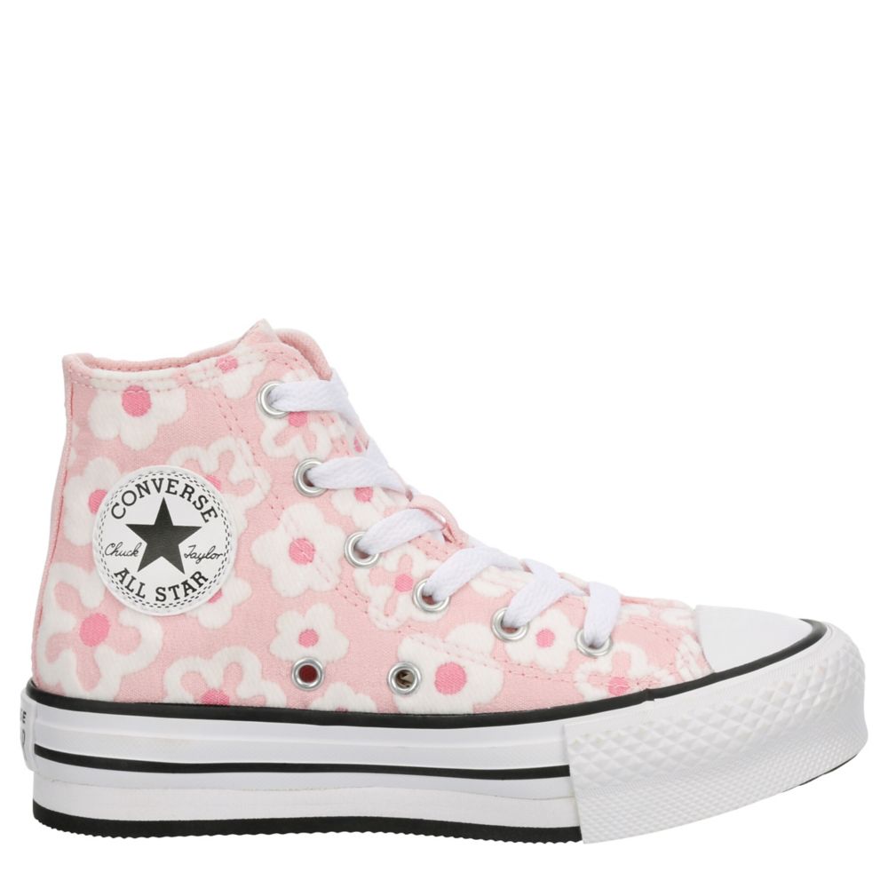 CONVERSE GIRLS CHUCK TAYLOR ALL STAR HIGH TOP PLATFORM SNEAKER WHITE