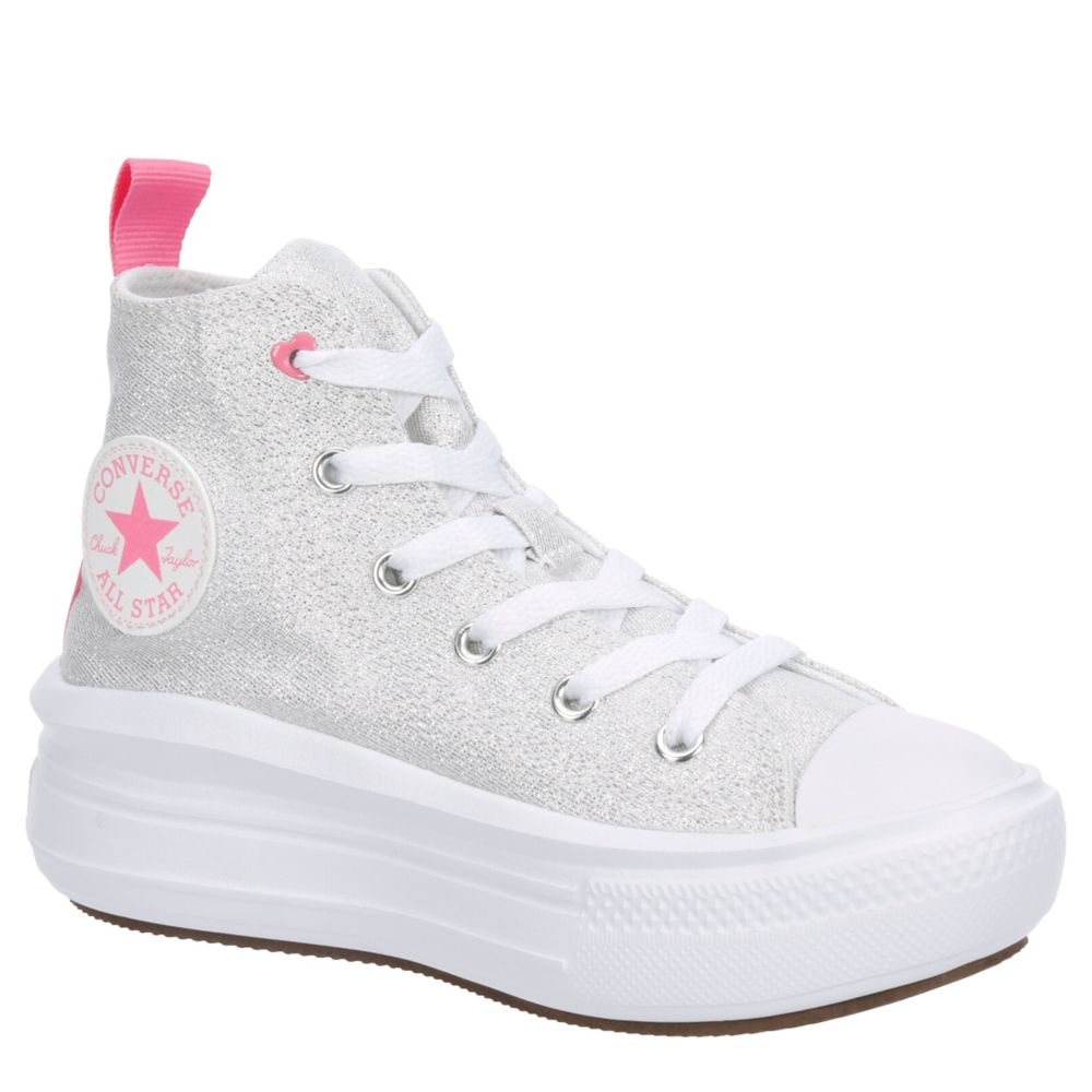 Color Pop Converse Girls Chuck Taylor All Star Move High Top Sneaker Rack Room Shoes