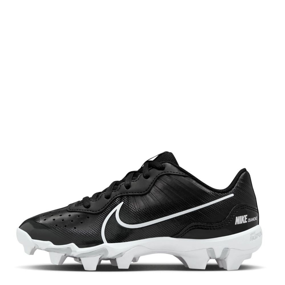 Black Nike Boys Little big Kid Alpha Huarache 4 Baseball Cleat Rack Room Shoes