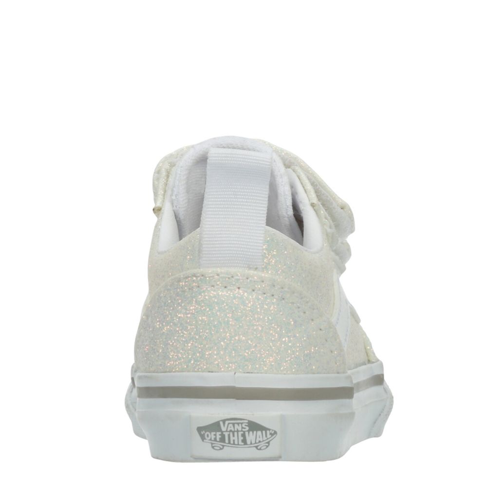 Silver glitter cheap vans toddler