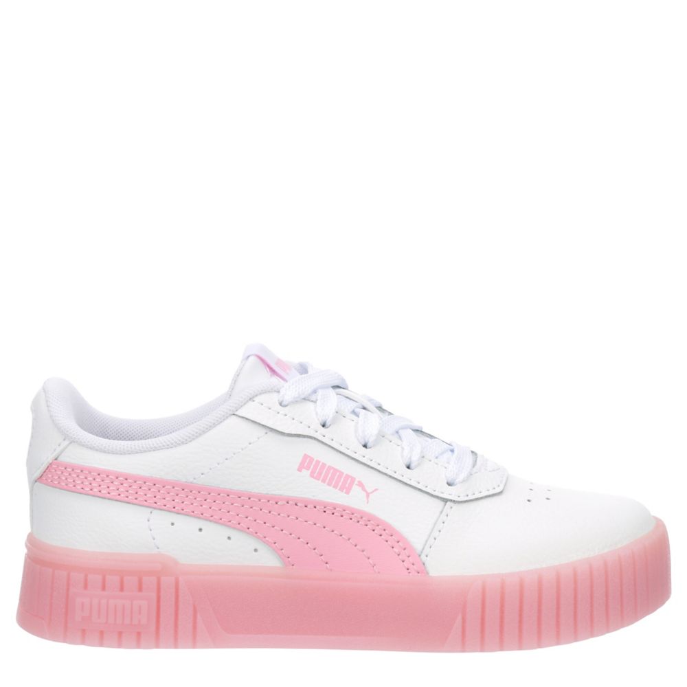 Puma Carina 2.0 Jelly Bean Little Kids Sneakers White 1