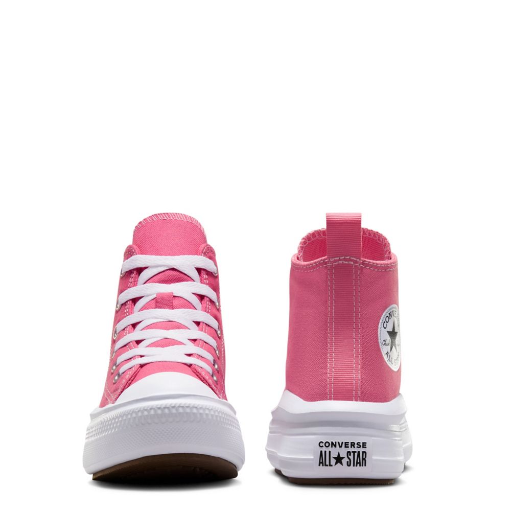 CONVERSE GIRLS CHUCK TAYLOR ALL STAR MOVE HIGH TOP SNEAKER - BRIGHT PINK