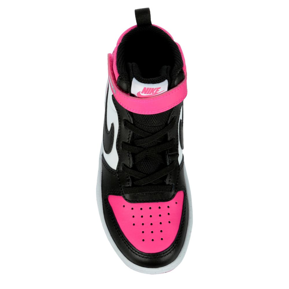 GIRLS LITTLE KID COURT BOROUGH 2 MID SNEAKER