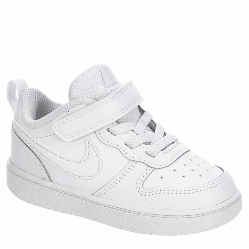 kids white athletic shoes