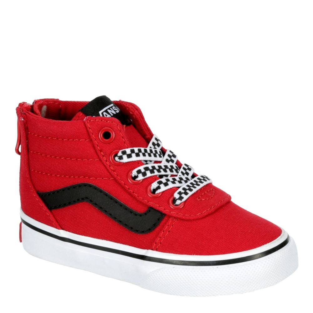 Red Vans Boys Infant Ward Hi Zip 