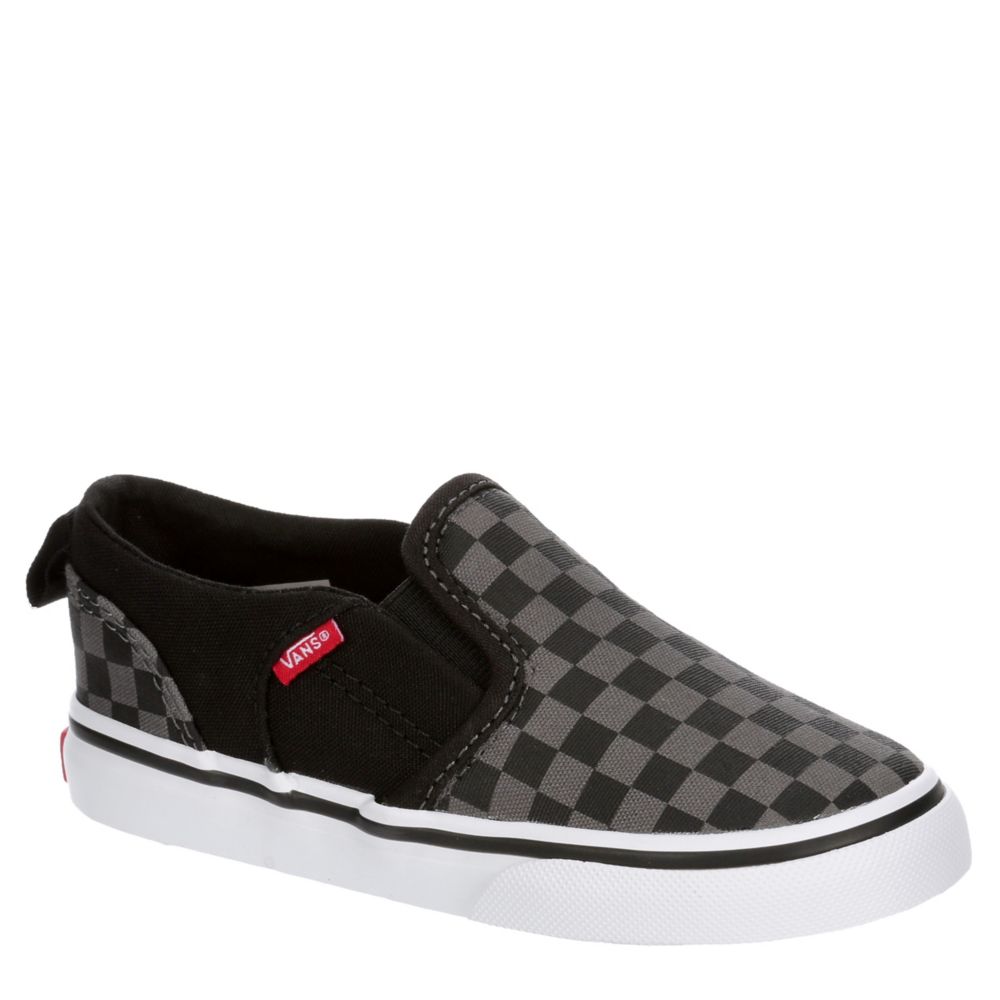 boys black and white checkered vans