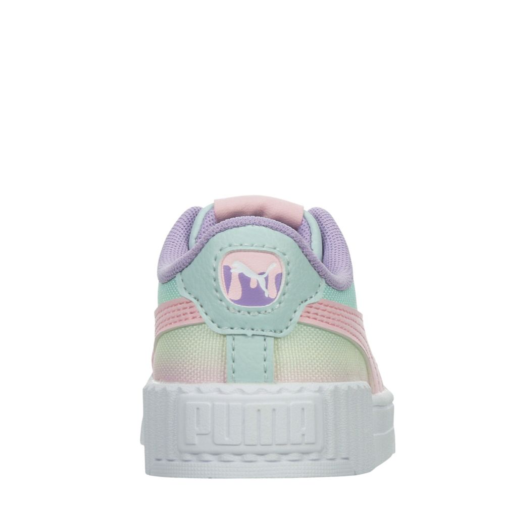 PUMA GIRLS TODDLER CARINA 3.0 SNEAKER - MULTICOLOR