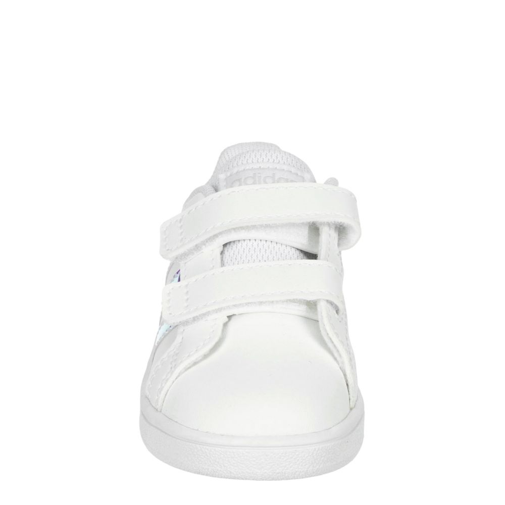 adidas grand court trainers infant girls