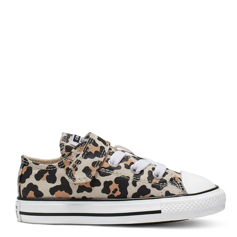 Leopard Converse Girls Infant Chuck Taylor All Star Low Sneaker | Infant/Toddler | Rack Shoes