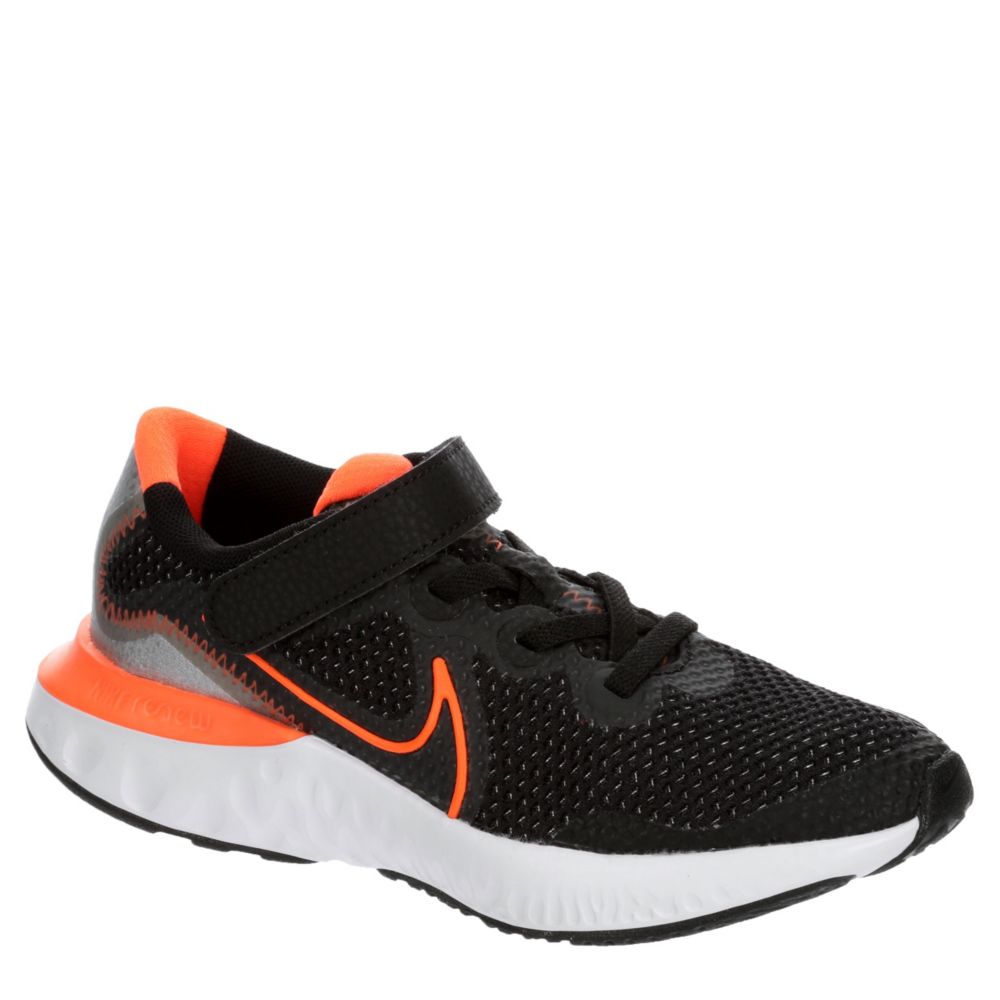 orange and black nike running shoes