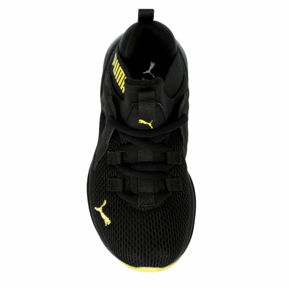 puma enzo weave black white