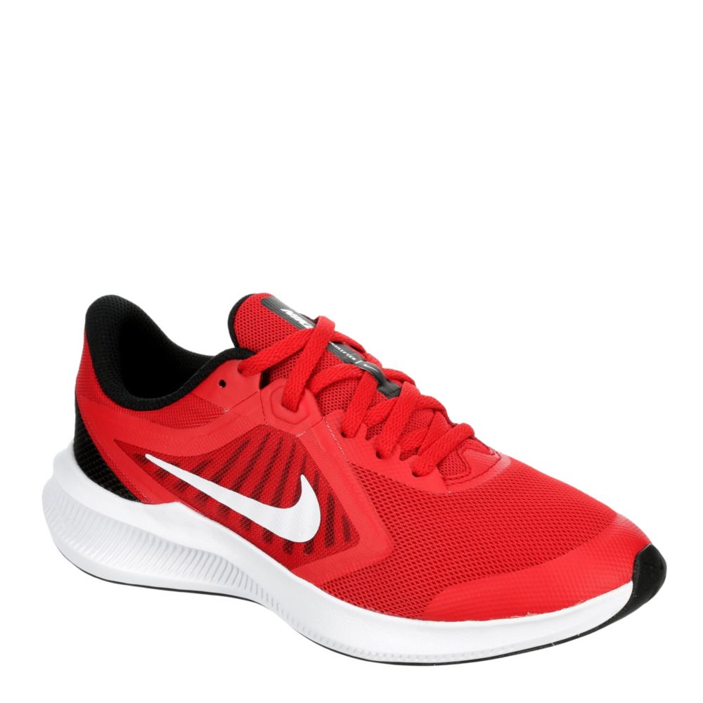 Red Nike Boys Downshifter 10 Sneaker 
