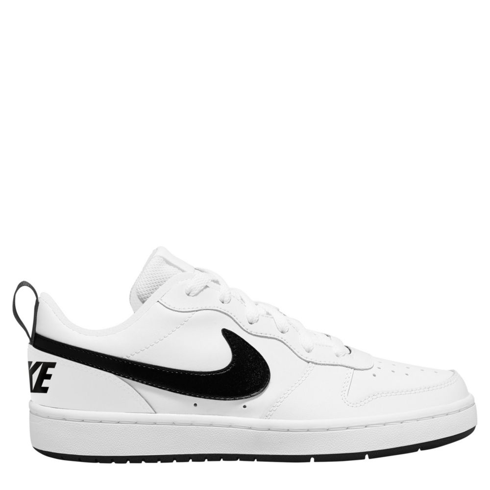 White Nike Boys Court Borough 2 Low Top Sneaker | Kids | Rack Room Shoes