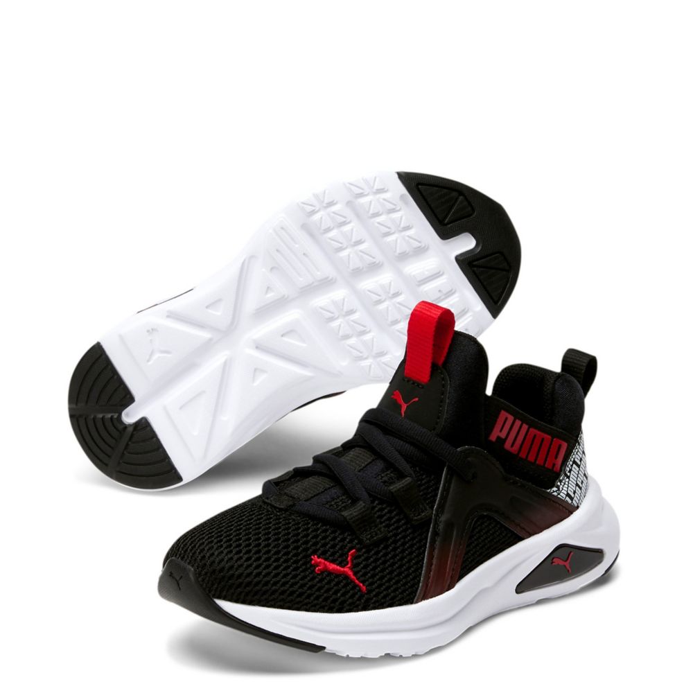 boys black puma shoes