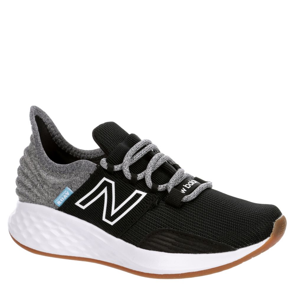 New Balance Youth Fresh Foam Roav Shoes Black Light Aluminum 13