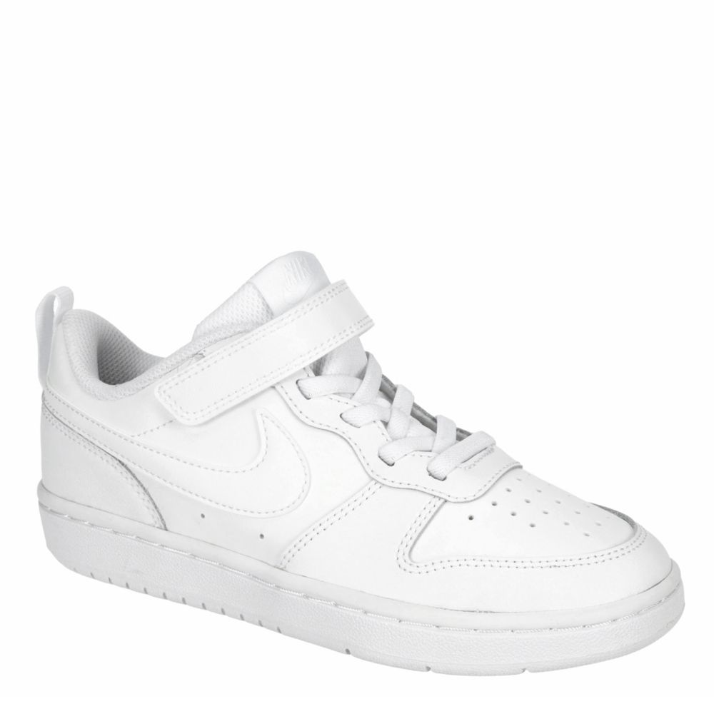 boys all white nikes