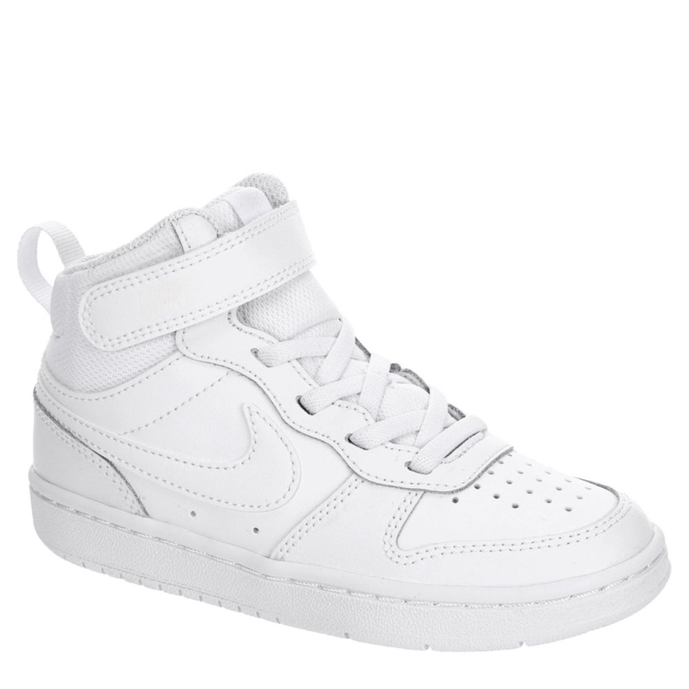 White Nike Boys Little Kid Court Borough 2 Mid Sneaker | Rack Room Shoes