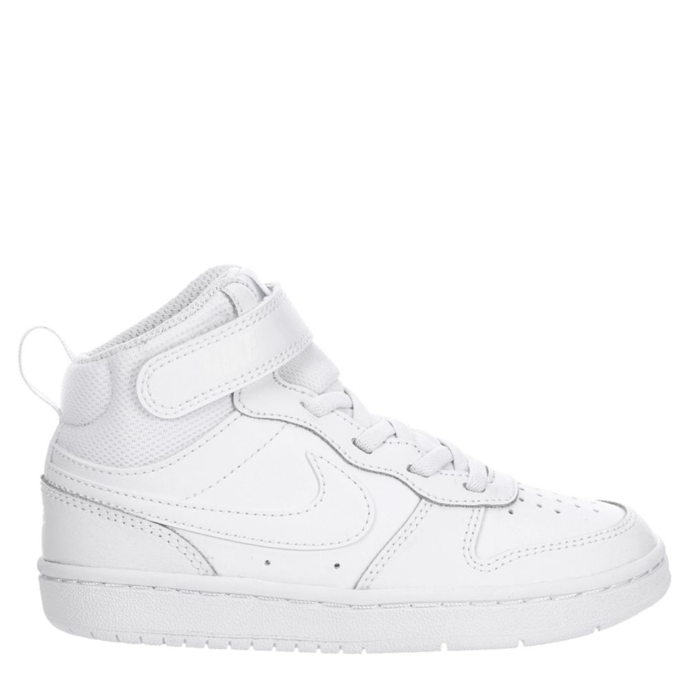 White Nike Boys Court Borough 2 Mid Sneaker Athletic Rack Room Shoes