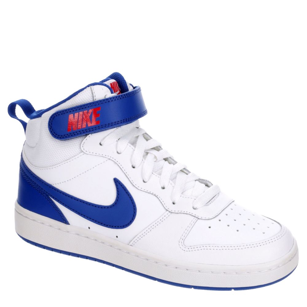 nike court borough mid white sneakers
