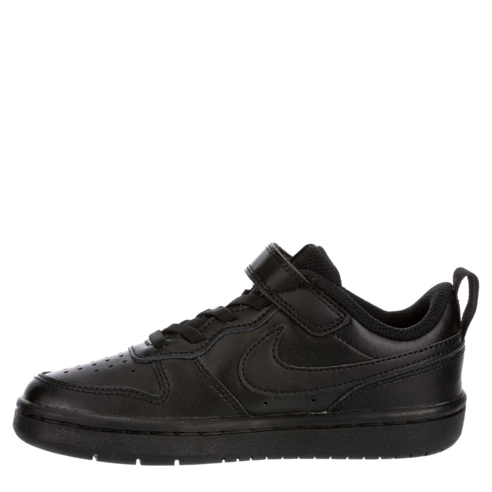 Black Nike Boys Court Borough 2 Low Top Sneaker Kids Rack Room Shoes